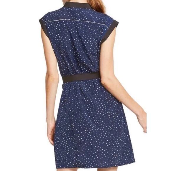 Jason Wu for Target polkadot chiffon dress in navy. Size M. - Picture 3 of 8